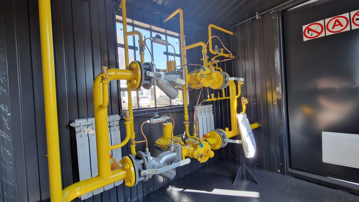 Газорегуляторный блочный пункт ПГБ с узлом учета расхода газа