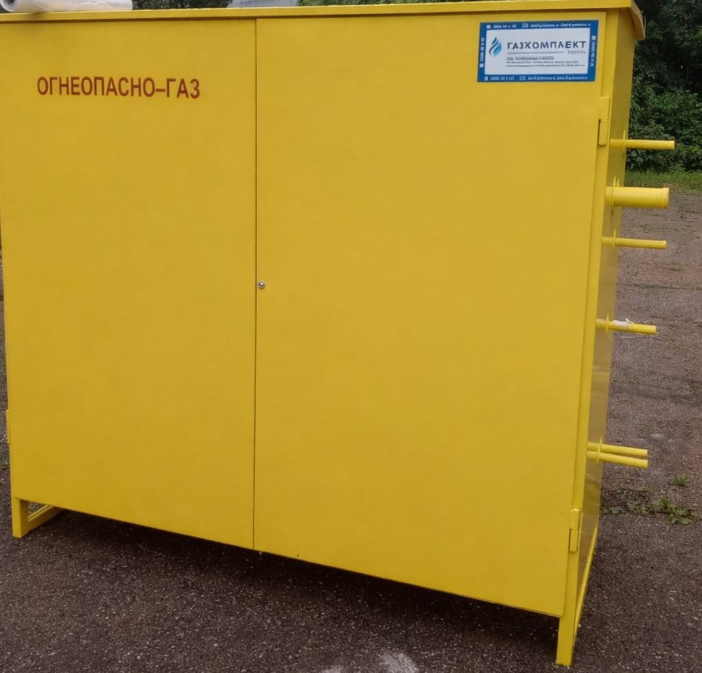Шкафной ГРПШ-ГКС-FRG2MB-2У1-СГ с регуляторами Madas FRG2MB FB04Z 110, общий вид