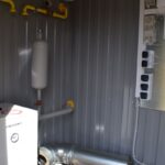 Внутреннее устройство ПГБ-ГКС-05-2У1 с двумя линиями редуцирования и отопительным контуром