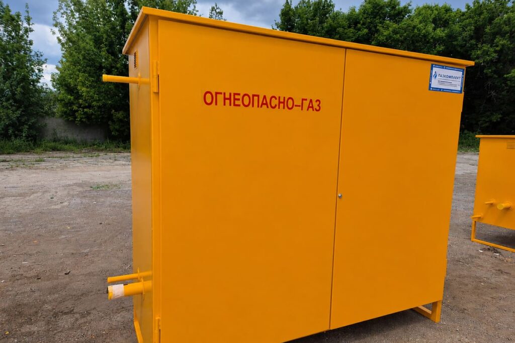 ГРПШ-ГК-FRG/2MB-2У1 с электрообогревом и утепленным корпусом